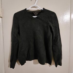 Black Brown 1826 Forest Green Cashmere Sweater